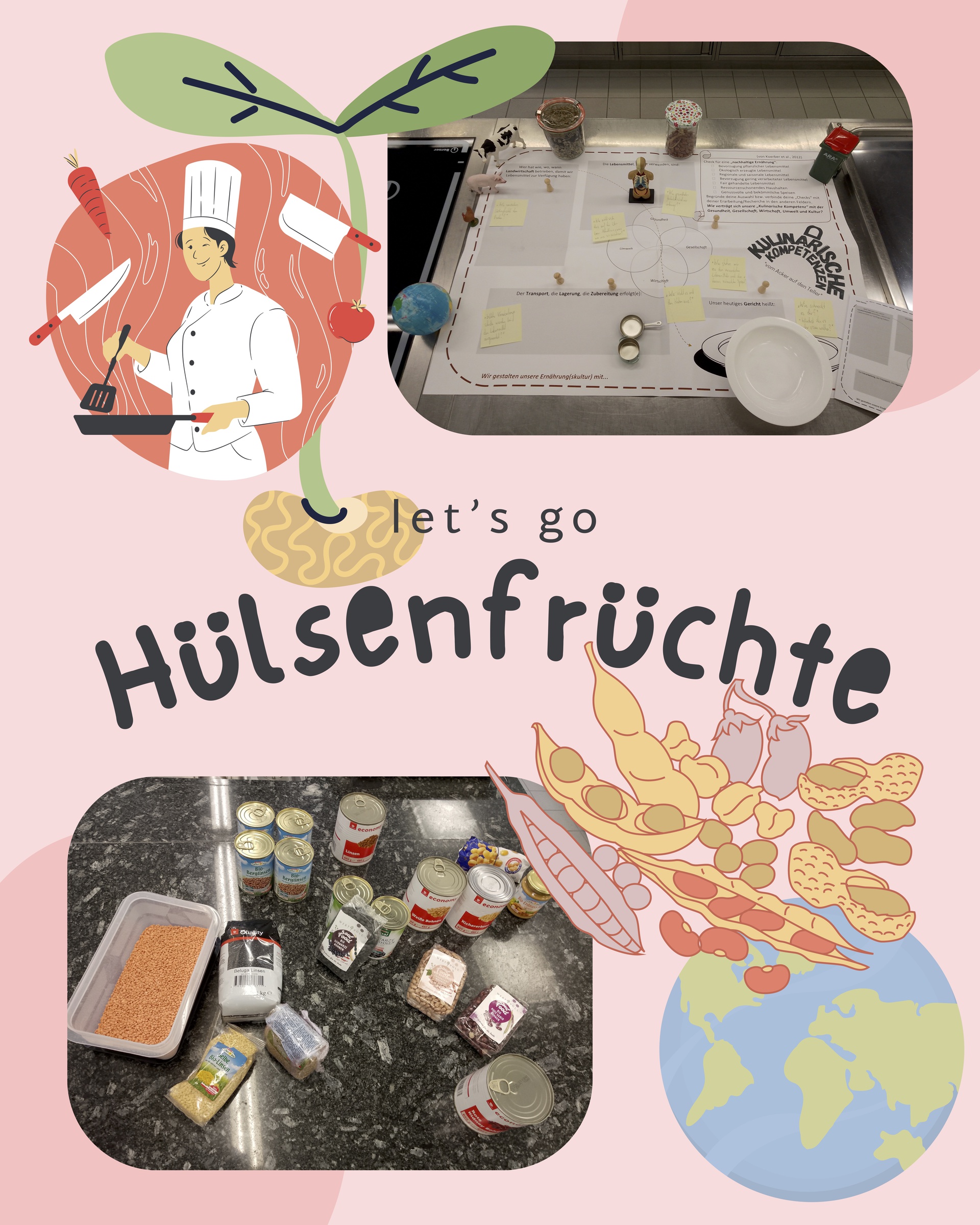 Kochen und backen mit Hülsenfrüchten