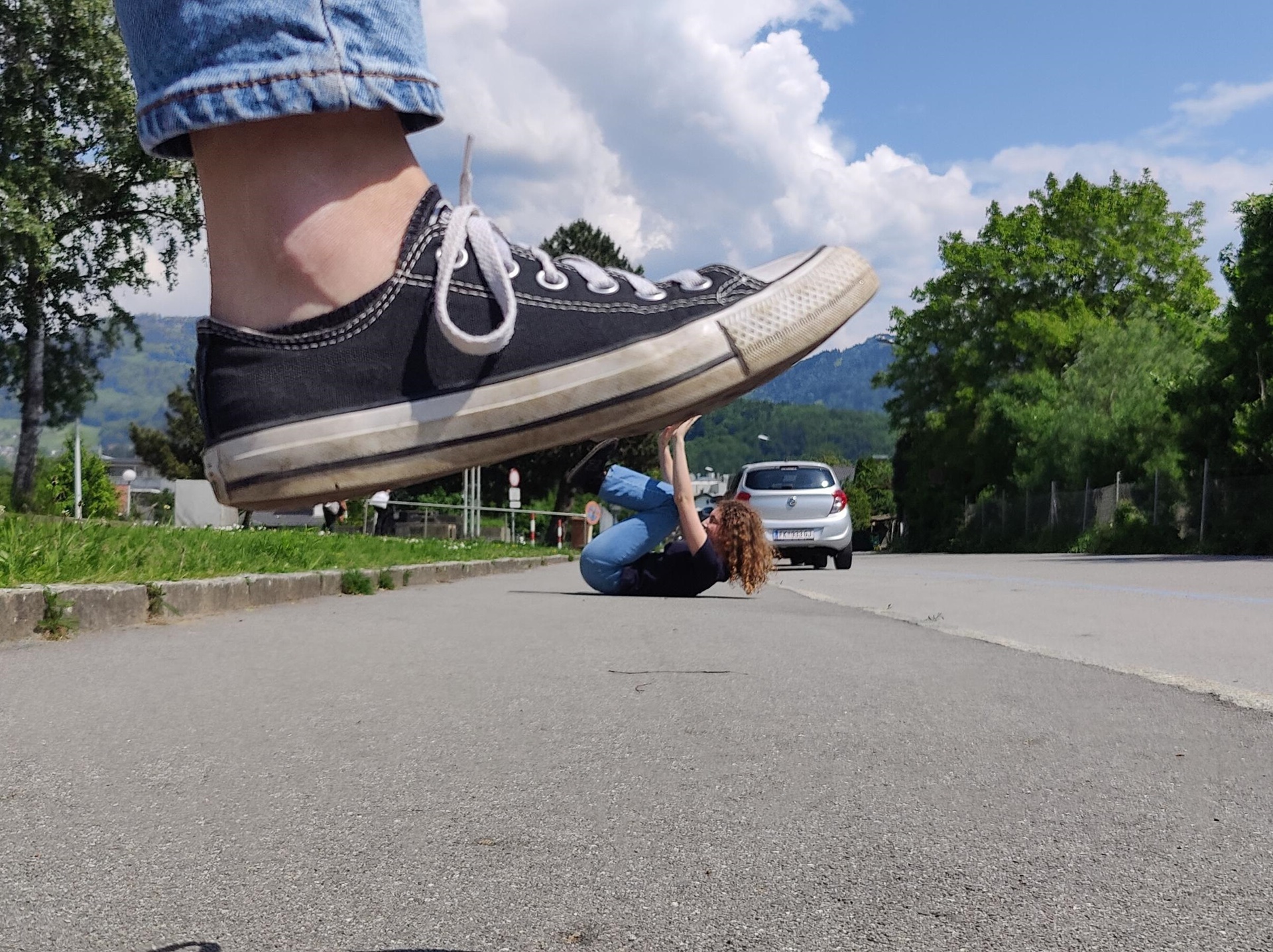 Optische Täuschungen auf dem Schulhof