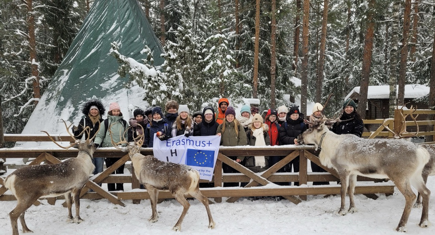 HLW/HLK-Erasmus-Gruppe in Finnland (Schülerinnen aus den Klassen 2. A/B/C/D)