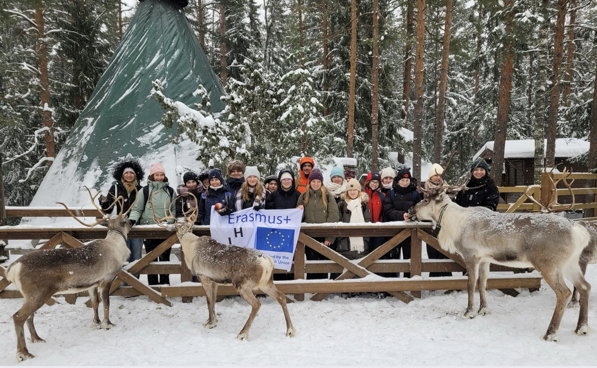 HLW/HLK-Erasmus-Gruppe in Finnland (Schülerinnen aus den Klassen 2. A/B/C/D)