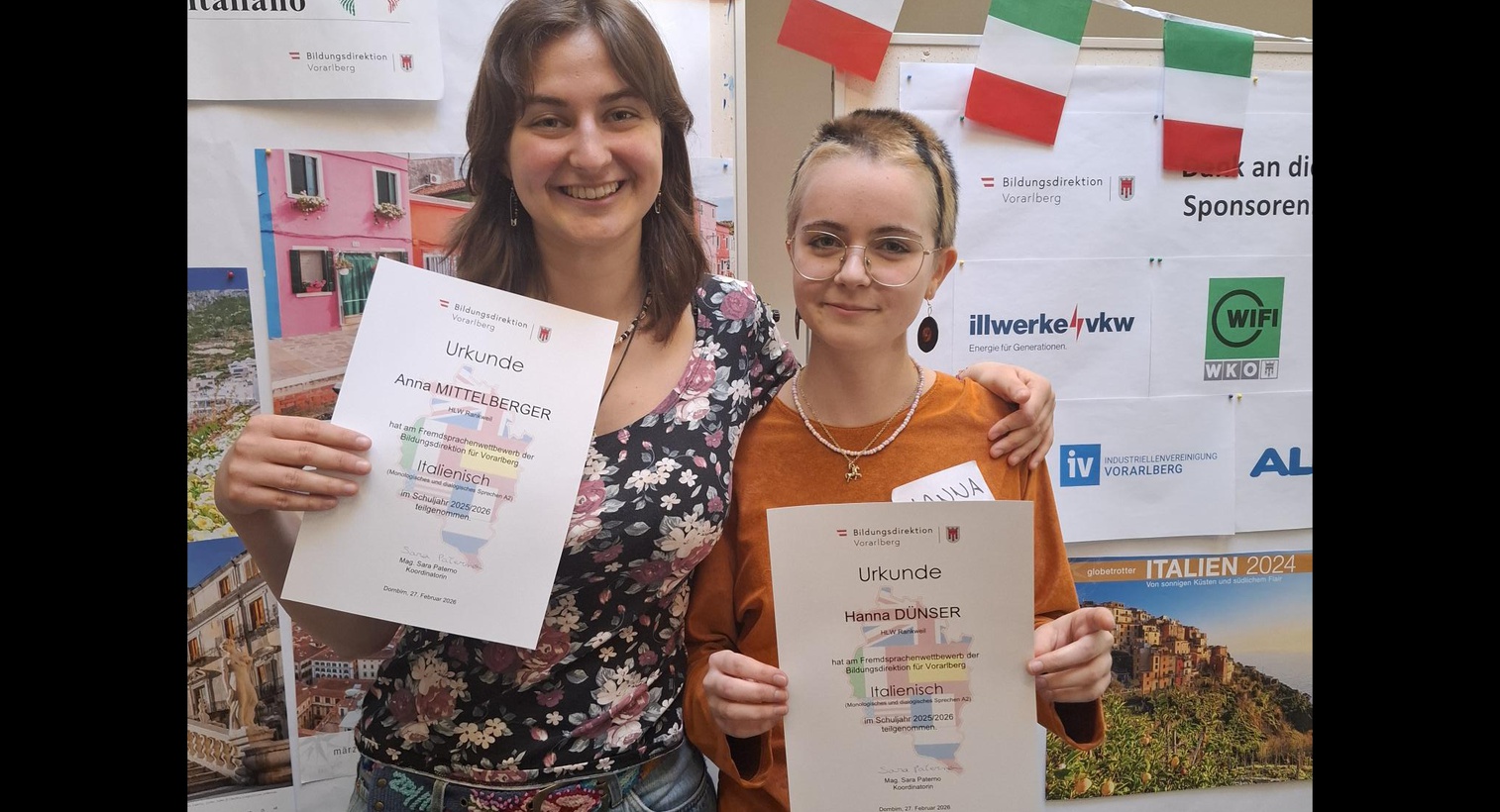 Fremdsprachenwettbewerb: Sieg in Italienisch und ein Spitzenplatz in Französisch!