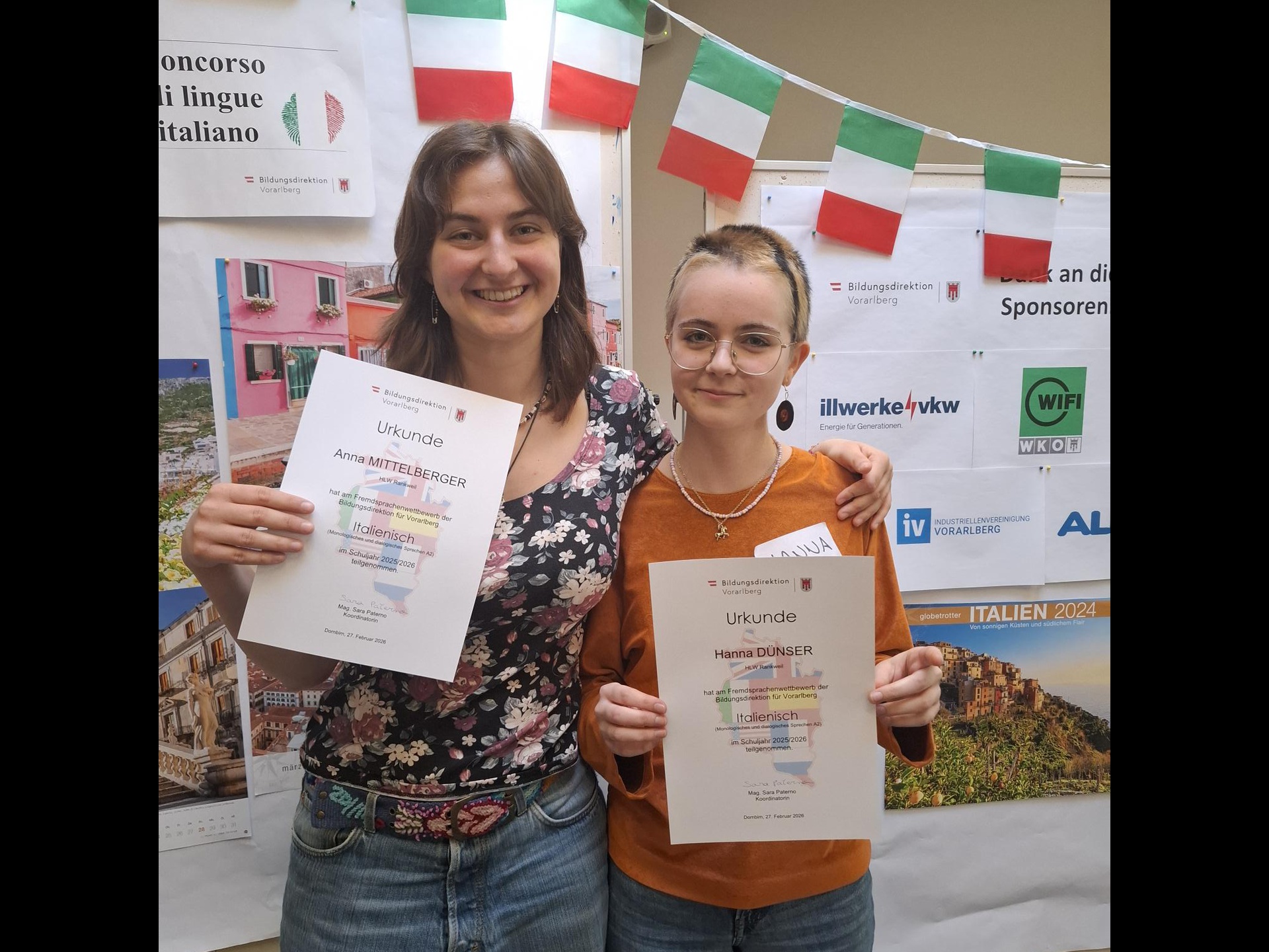 Fremdsprachenwettbewerb: Sieg in Italienisch und ein Spitzenplatz in Französisch!