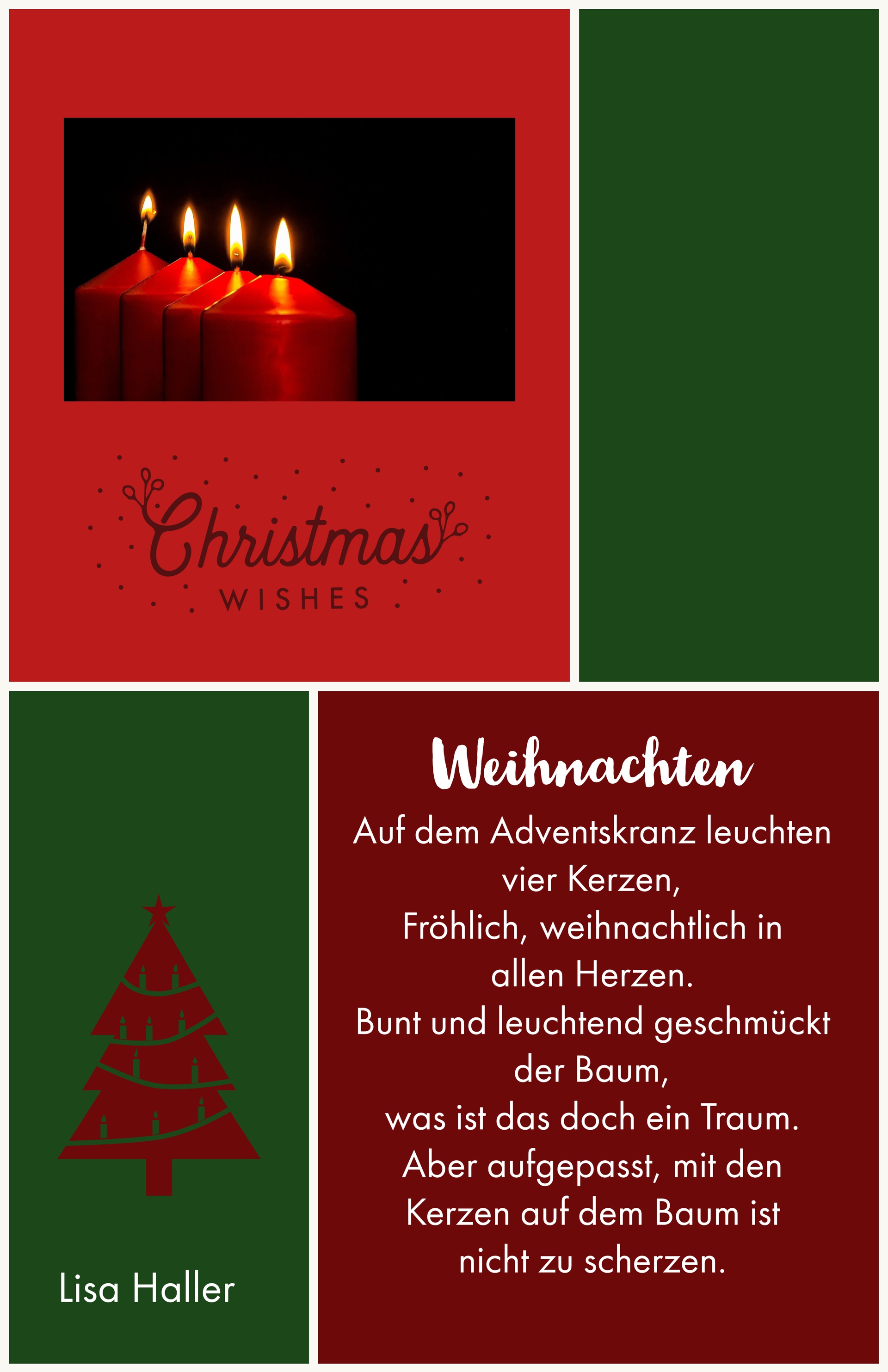 Kreative Lyrik zum Weihnachtsfest - D